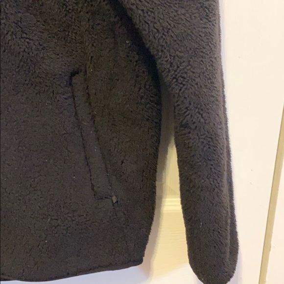 Girls Black North Face Zip Up Jacket - Picture 3 of 6